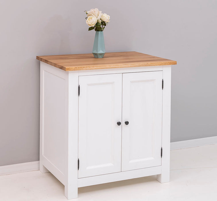 Küchenmodul aus Massivholz - Schrank mit zwei Türen