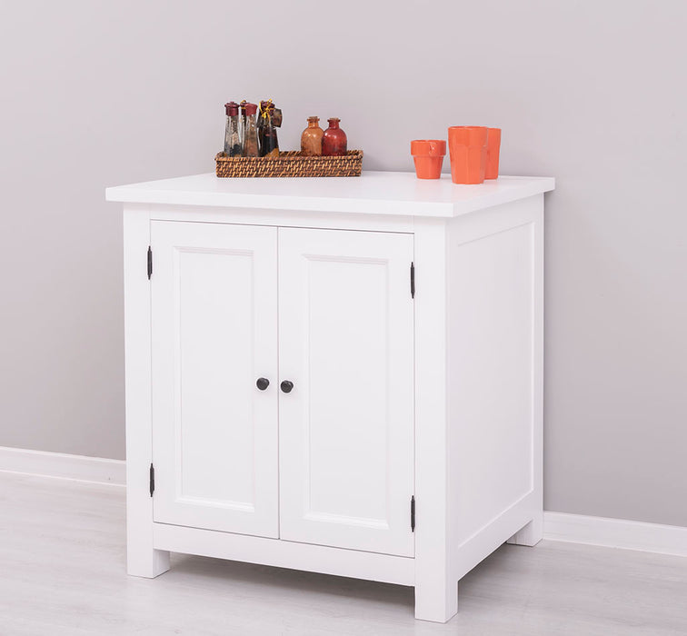 Küchenmodul aus Massivholz - Schrank mit zwei Türen