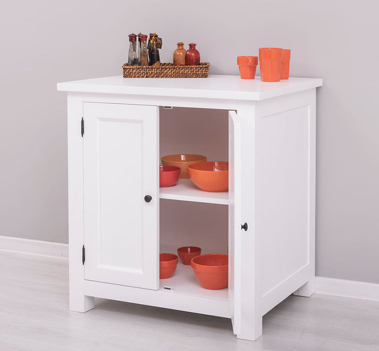 Küchenmodul aus Massivholz - Schrank mit zwei Türen