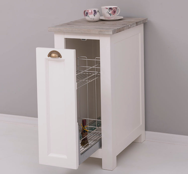 Küchenmodul aus Massivholz | Vorratsschrank mit Auszug | Gewürzschrank | Ausziehschrank