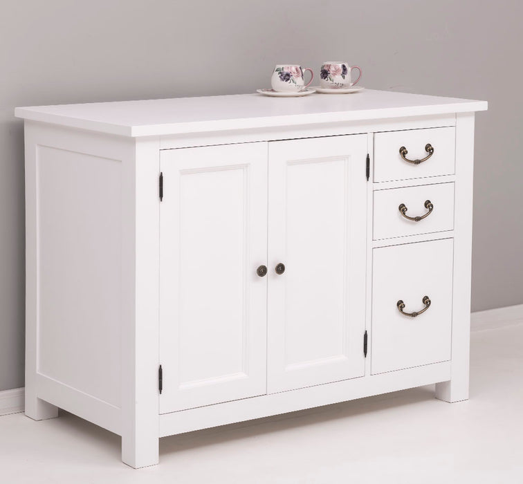 Küchenmodul aus Massivholz | 2- türig mit 3 Schubladen