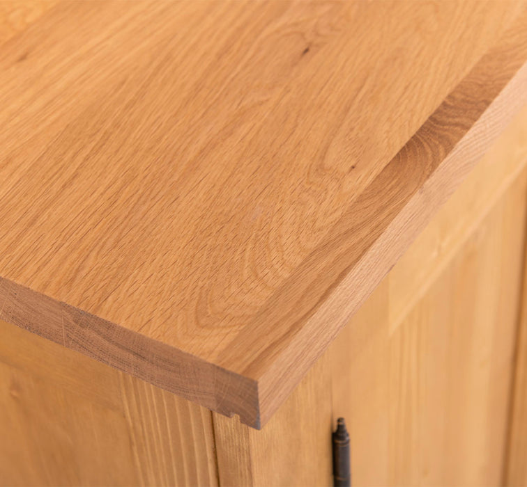 Küchenmodul aus Massivholz | 2- türig mit 3 Schubladen