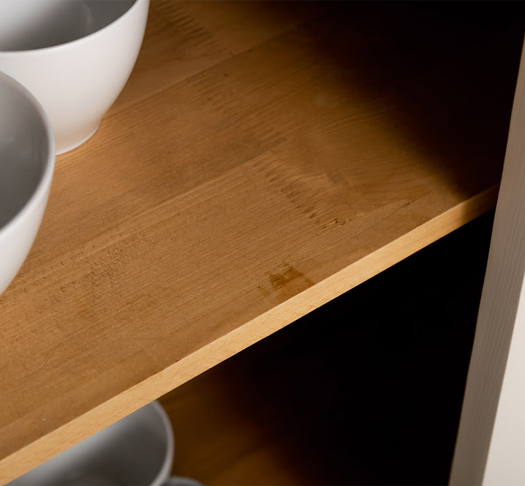 Küchenmodul aus Massivholz | 2- türig mit 3 Schubladen