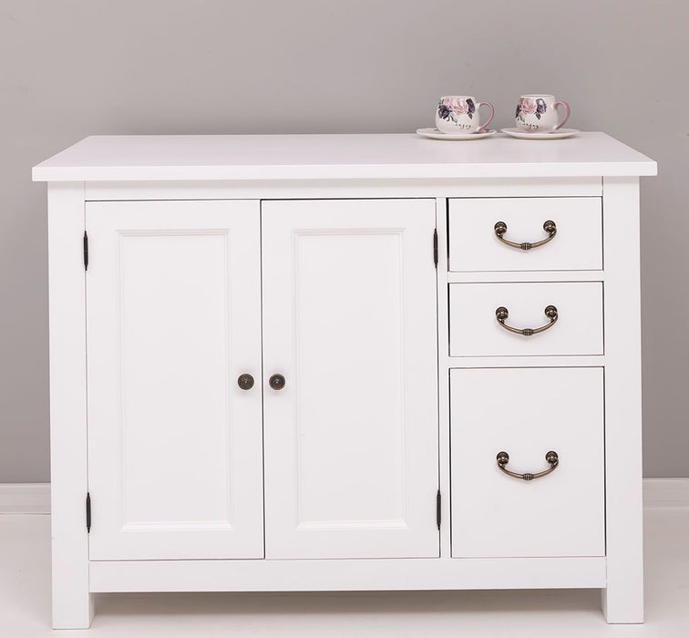 Küchenmodul aus Massivholz | 2- türig mit 3 Schubladen