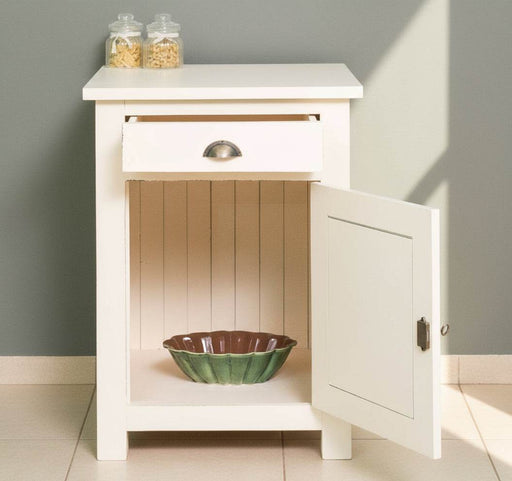 Küchenmodul aus Massivholz | Küchenschrank mit Tür und Schublade -