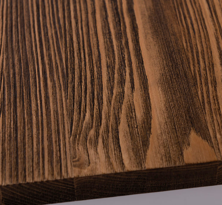 Küchenmodul aus Massivholz | mit 3 Schubladen -  Schrank und Besteckorganizer