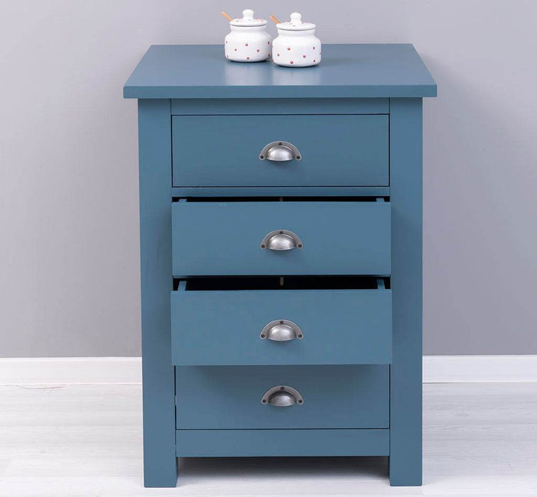 Küchenmodul aus Massivholz mit 4 Schubladen -