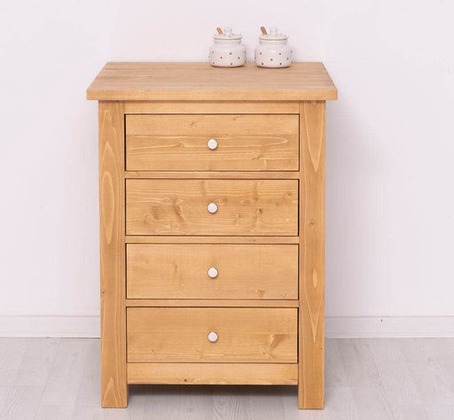 Küchenmodul aus Massivholz mit 4 Schubladen -