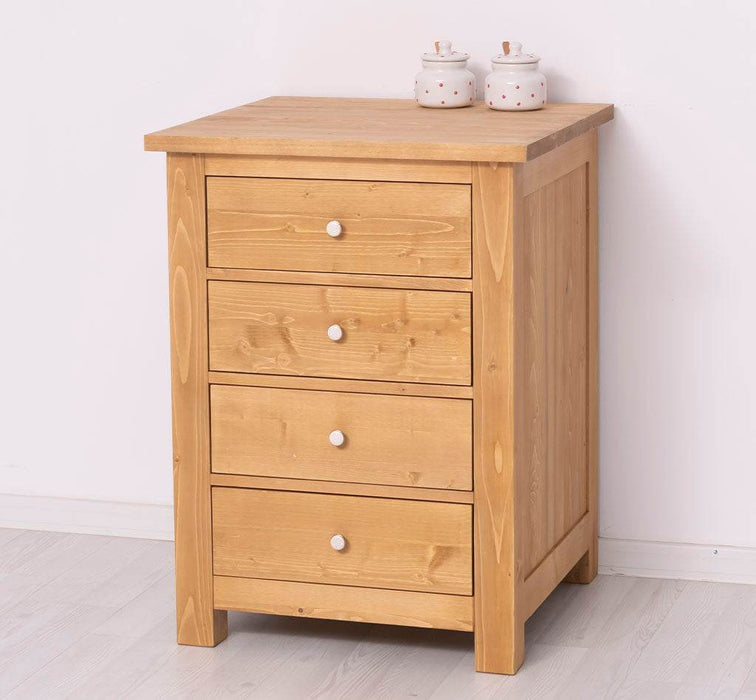 Küchenmodul aus Massivholz mit 4 Schubladen -