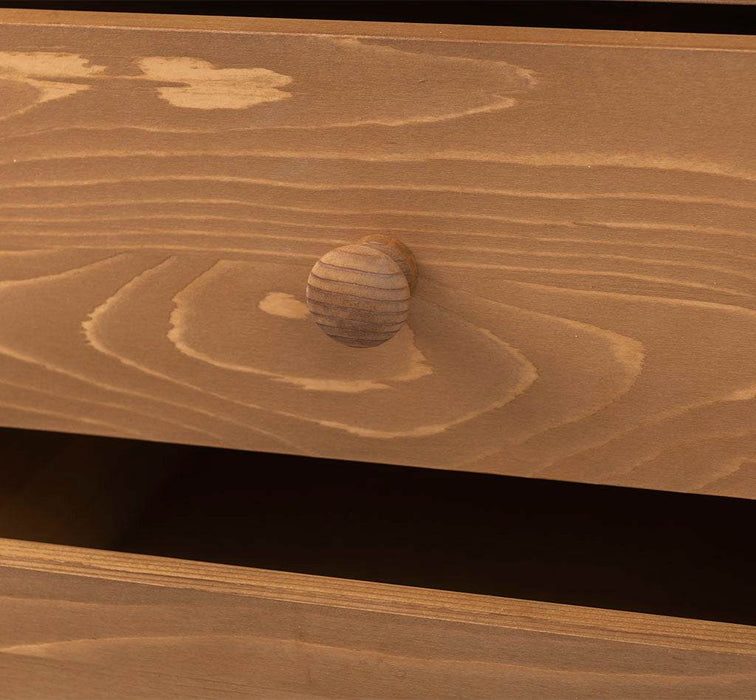 Küchenmodul aus Massivholz mit 4 Schubladen -