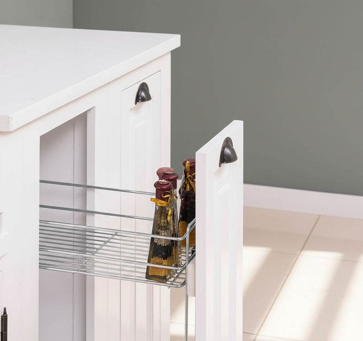 Küchenzeile aus Massivholz Weiß mit Backofenumbauschrank | Hochschrank für Backofen | Spülbecken | Ausziehschrank | Spülmaschinenschrank | Massivholzküche -