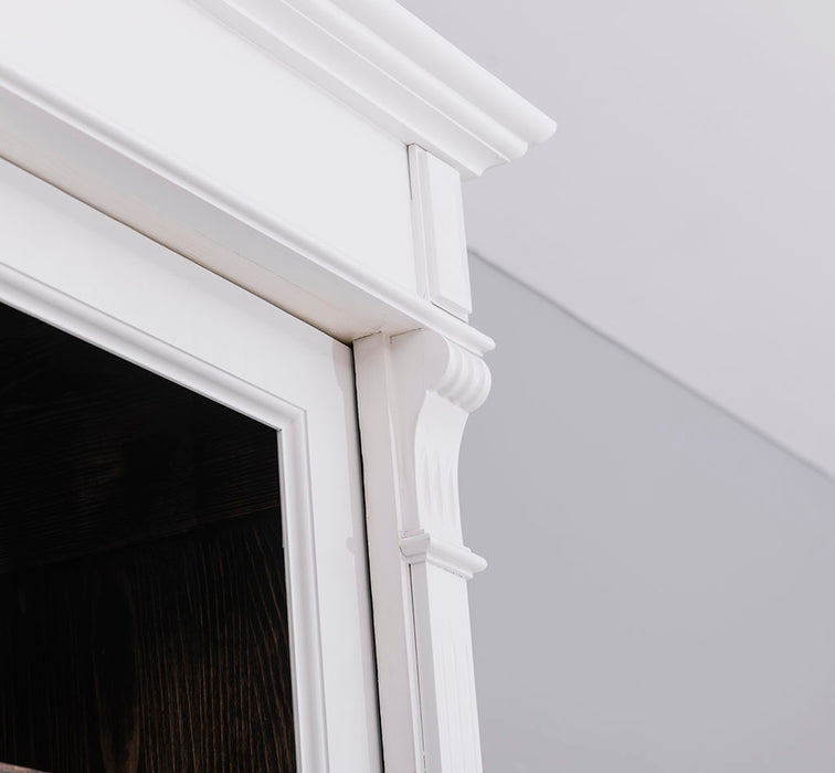 Landhaus Bücherschrank aus Massivholz | 4-türige Vitrine