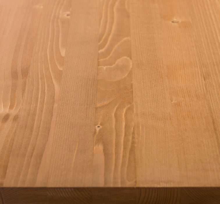 Landhaus Küchenmodul aus Massivholz mit verglasten Türen