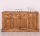 Landhaus-Sideboard-aus-Massivholz--_-Kommode-mit-4-Schubladen-und-4-Tueren-front-gewachst