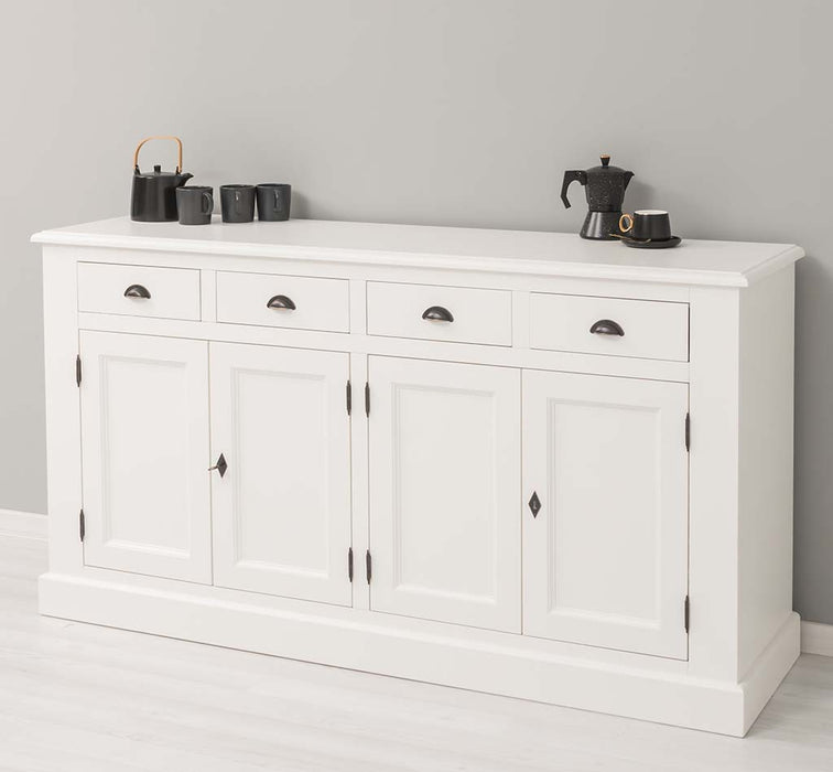 Landhaus-Sideboard-aus-Massivholz--_-Kommode-mit-4-Schubladen-und-4-Tueren-rechts-weiß