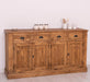 Landhaus-Sideboard-aus-Massivholz--_-Kommode-mit-4-Schubladen-und-4-Tueren-links-gewachst