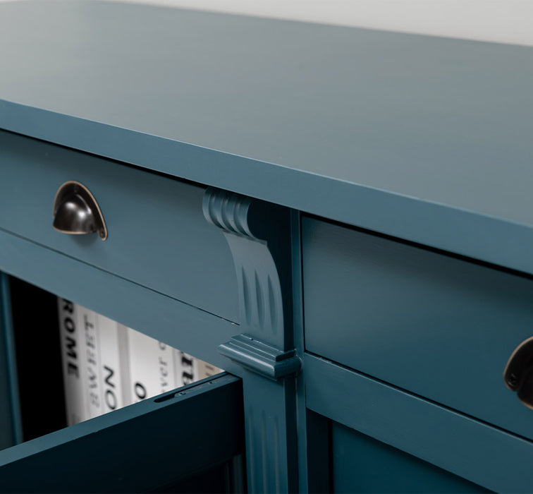 Landhaus Sideboard aus Massivholz  | Kommode mit 4 Schubladen und 4 Türen