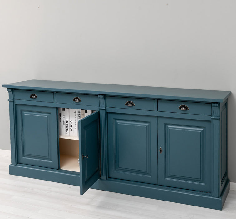 Landhaus Sideboard aus Massivholz  | Kommode mit 4 Schubladen und 4 Türen