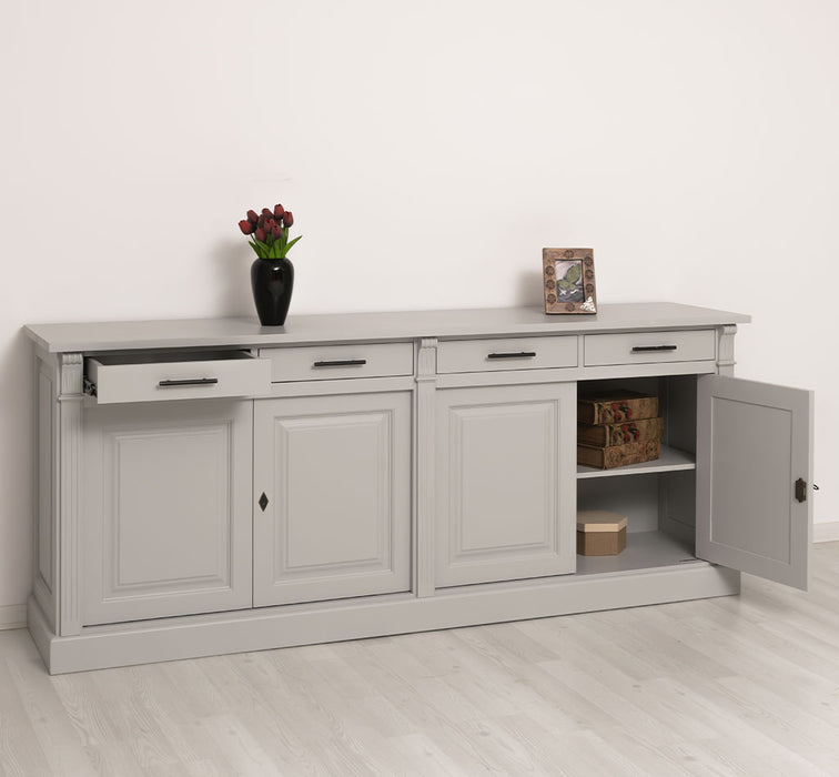 Landhaus Sideboard aus Massivholz  | Kommode mit 4 Schubladen und 4 Türen