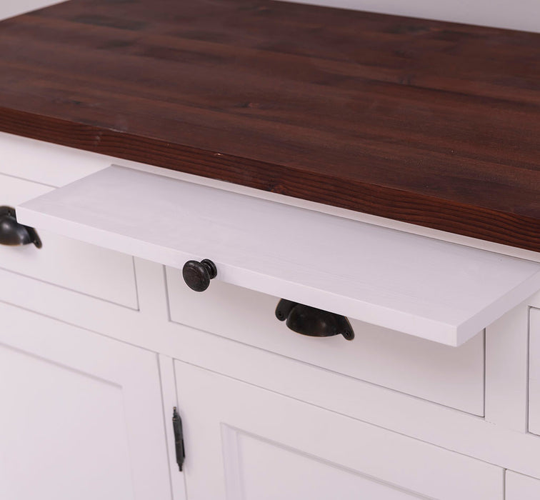 Landhaus Sideboard aus Massivholz im Landhausstil mit 3 Schubladen und Türen