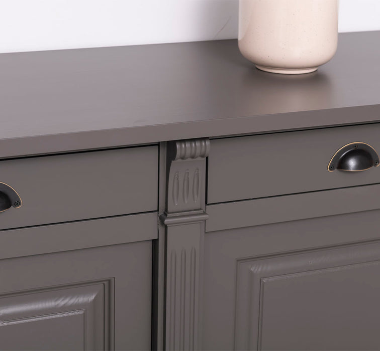 Landhaus Sideboard aus Massivholz im Landhausstil mit 3 Schubladen und Türen