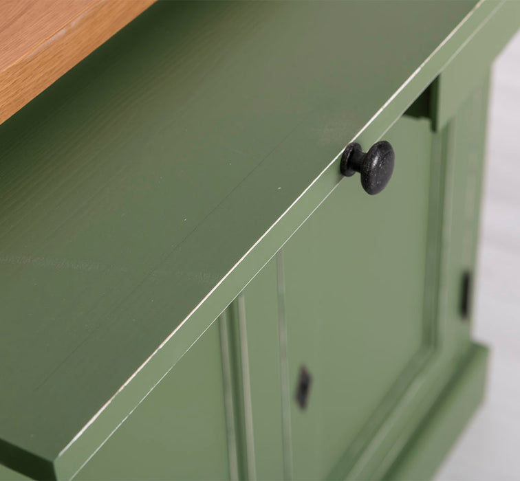 Landhaus Sideboard aus Massivholz im Landhausstil mit 3 Schubladen und Türen
