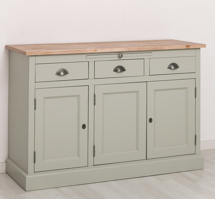 Landhaus Sideboard aus Massivholz im Landhausstil mit 3 Schubladen und Türen