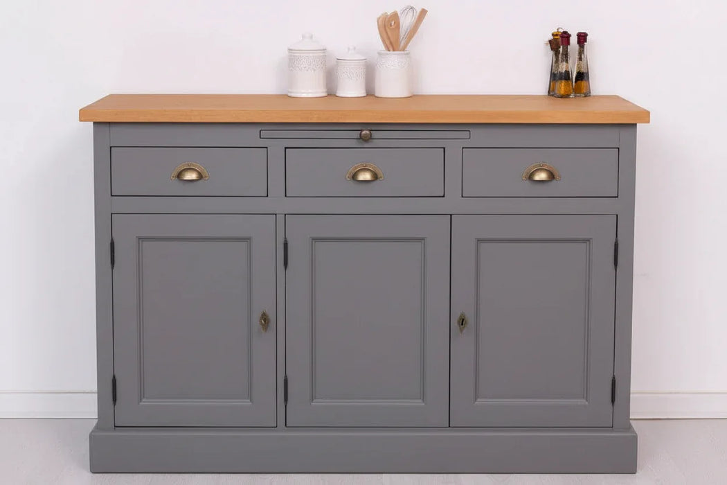 Landhaus Sideboard aus Massivholz im Landhausstil mit 3 Schubladen und Türen