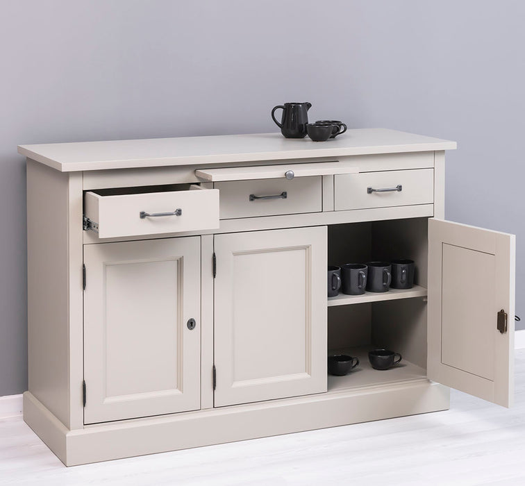 Landhaus Sideboard aus Massivholz im Landhausstil mit 3 Schubladen und Türen