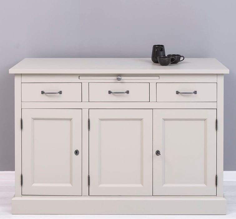 Landhaus Sideboard aus Massivholz im Landhausstil mit 3 Schubladen und Türen