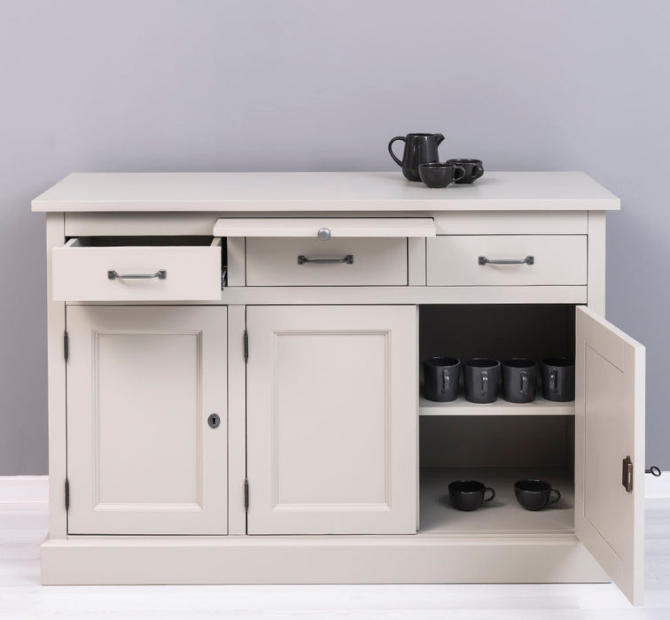 Landhaus Sideboard aus Massivholz im Landhausstil mit 3 Schubladen und Türen