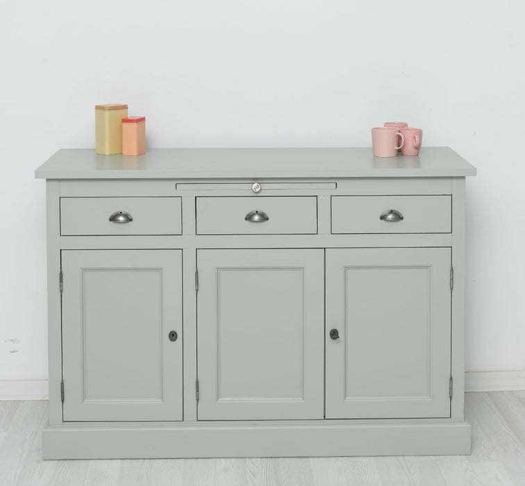 Landhaus Sideboard aus Massivholz im Landhausstil mit 3 Schubladen und Türen