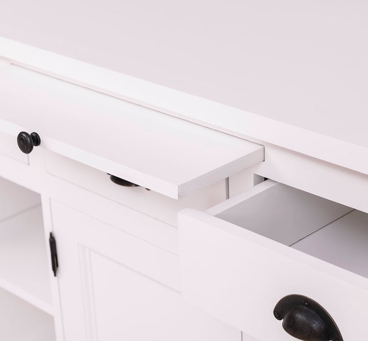 Landhaus Sideboard aus Massivholz im Landhausstil mit 3 Schubladen und Türen