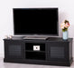 Landhaus TV-Board aus Massivholz mit Lamellentüren
