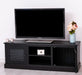 Landhaus TV-Board aus Massivholz mit Lamellentüren