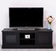 Landhaus TV-Board aus Massivholz mit Lamellentüren