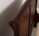 Landhausbett aus Massivholz | Klassisches Vollholzbett mit geschwungenem Kopfteil - 90 x 200
