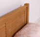 Landhausbett aus Massivholz mit Lamellen in verschiedenen Größen & Farben - Blau / 90x200