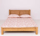 Landhausbett aus Massivholz mit Lamellen in verschiedenen Größen & Farben - Gewachst / 90x200