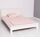 Landhausbett aus Massivholz mit Lamellen in verschiedenen Größen & Farben - Blau / 90x200