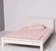 Landhausbett aus Massivholz mit Lamellen in verschiedenen Größen & Farben - Blau / 90x200