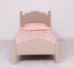 Landhausbett mit geschwungenem Kopf- und Fußteil | Stabiles Kinderbett - Taupe / 90 x 200