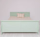 Landhausbett mit geschwungenem Kopf- und Fußteil mit Schubkästen - Mint / 90 x 200