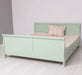 Landhausbett mit geschwungenem Kopf- und Fußteil mit Schubkästen - Mint / 90 x 200