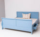 Landhausbett mit geschwungenem Kopf- und Fußteil mit Schubkästen - Mint / 90 x 200