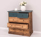 Landhauskommode aus Massivholz - Sideboard mit 5 Schubladen - Gewachst | Gelb