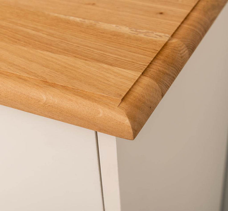 Landhauskommode aus Massivholz - Sideboard mit 5 Schubladen - Gewachst | Gelb