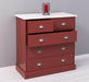 Landhauskommode aus Massivholz - Sideboard mit 5 Schubladen - Gewachst | Gelb