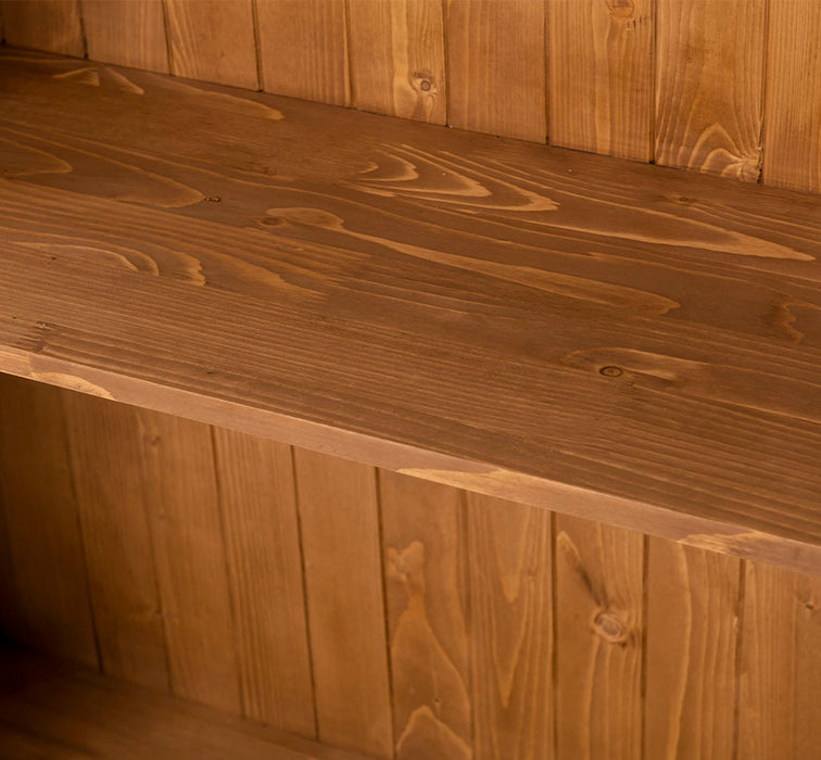 Landhausstil Büchervitrine aus Massivholz in verschiedenen Farben - Vintage Bücherschrank