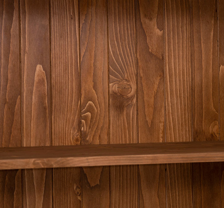 Landhausstil Büchervitrine aus Massivholz in verschiedenen Farben - Vintage Bücherschrank